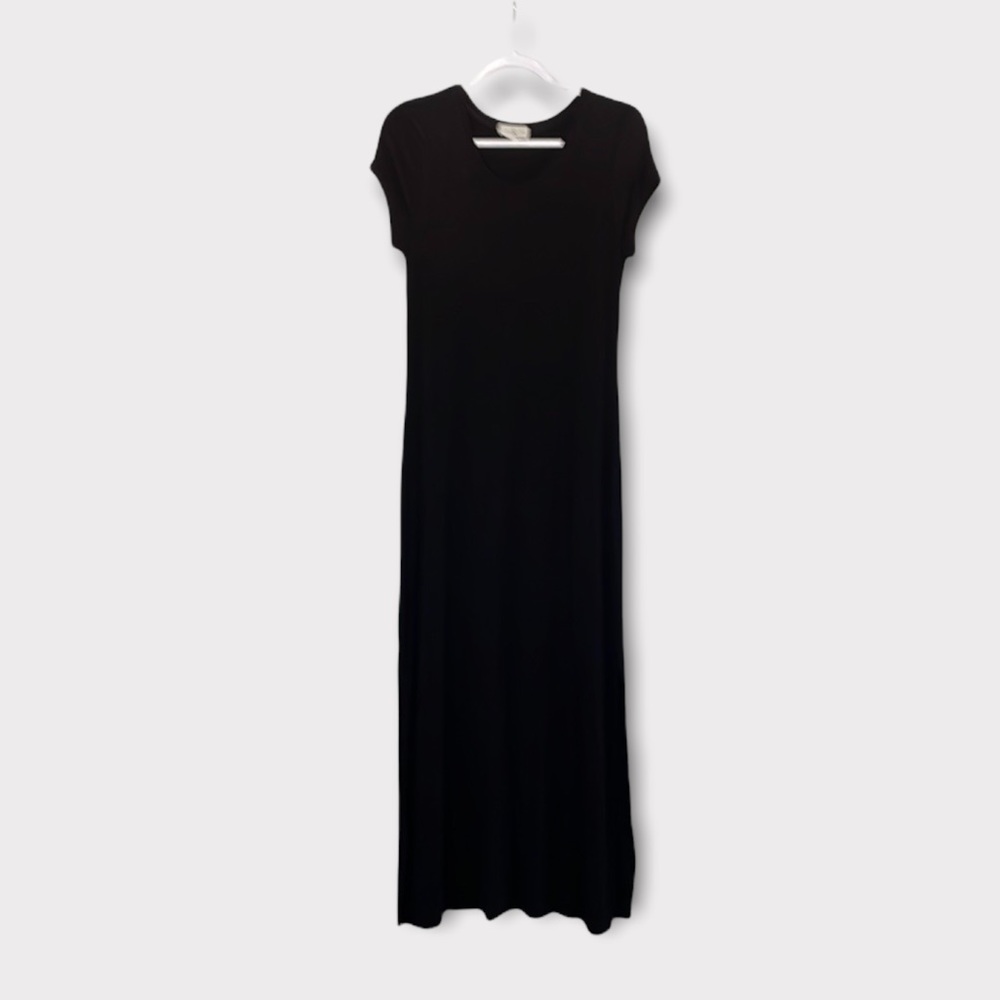 Black soft maxi dress